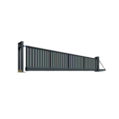 Industrial Sliding Driveway Door Powder Coating Folding And Beautifully Designed Gray Floating Doors